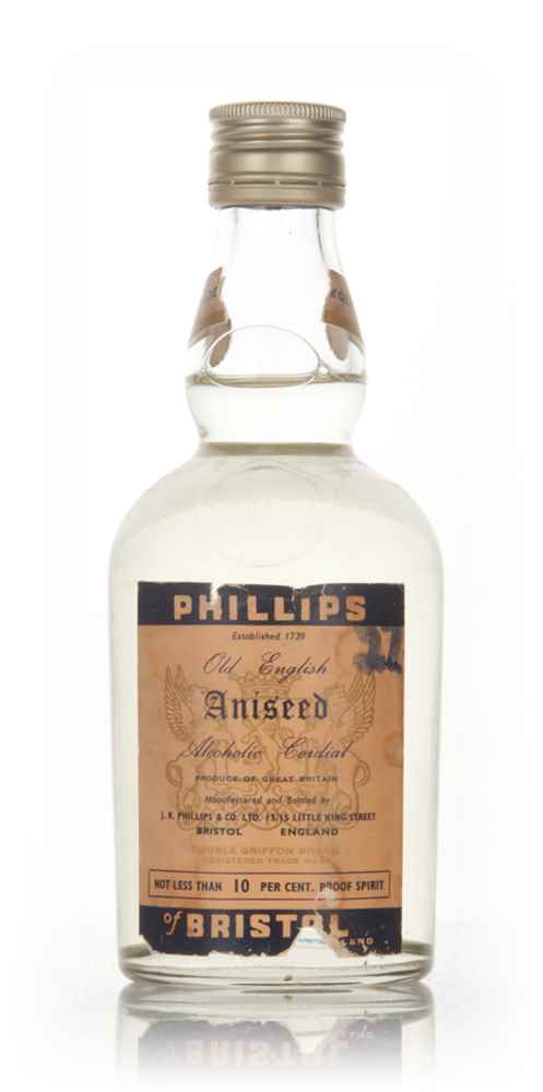Phillips of Bristol Aniseed Old English Alcoholic Cordial - 1970s