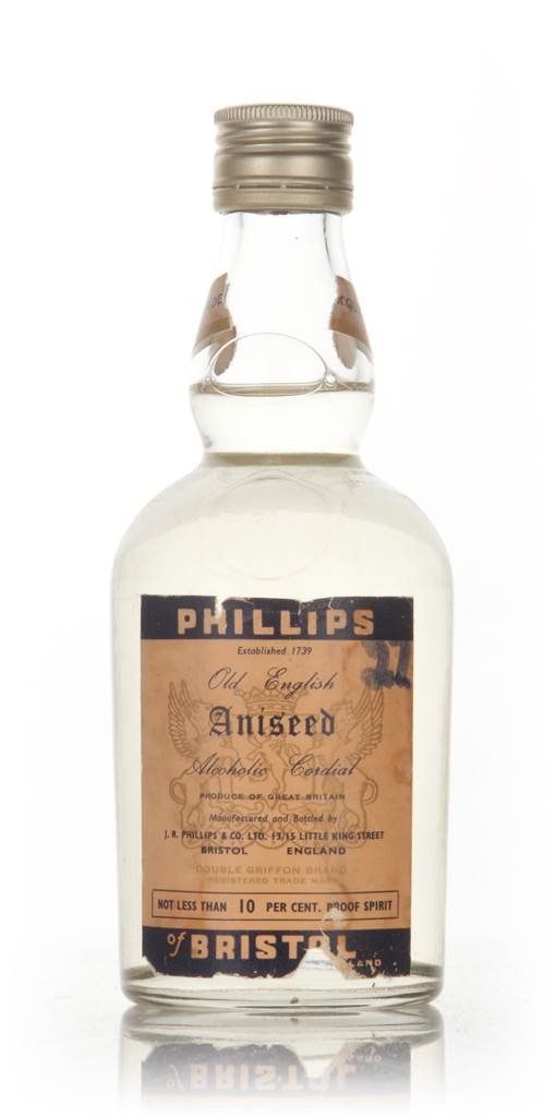 Phillips of Bristol Aniseed Old English Alcoholic Cordial - 1970s product image