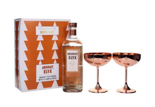 Absolut Elyx Vodka Gift Set with 2x Coupe Glasses product image