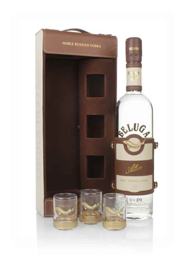 Beluga Allure Vodka Gift Pack with 3x Glasses