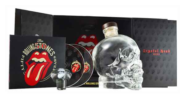 Crystal Head Vodka Rolling Stones 50th Anniversary Limited Edition Gift Pack