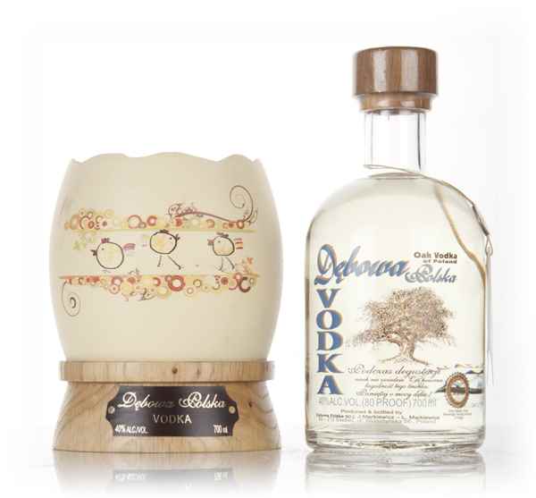 Debowa Polish Oak Vodka with Easter Egg Presentation Stand