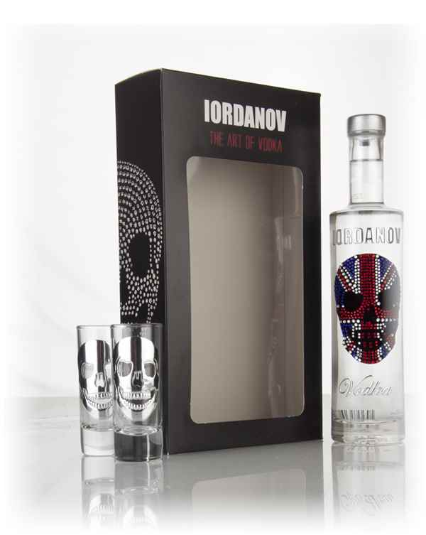 Iordanov Vodka Gift Pack - Union Jack Skull