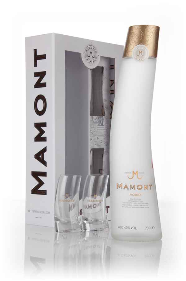 Mamont Vodka Gift Pack with 2 Glasses