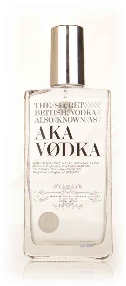 The Secret British Vodka also known as AKA Vodka