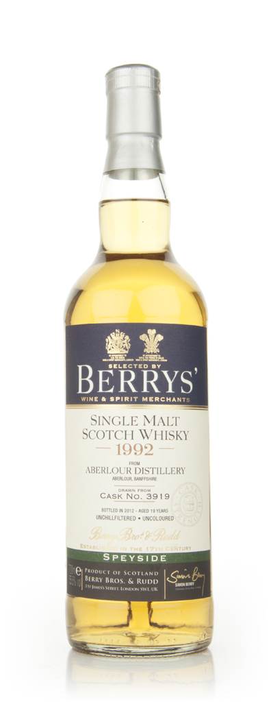 Aberlour 19 Year Old 1992 (Berry Bros. & Rudd) product image