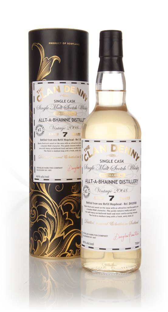 Allt-a-Bhainne 7 Year Old 2008 (cask 10988) - The Clan Denny (Douglas Laing) product image