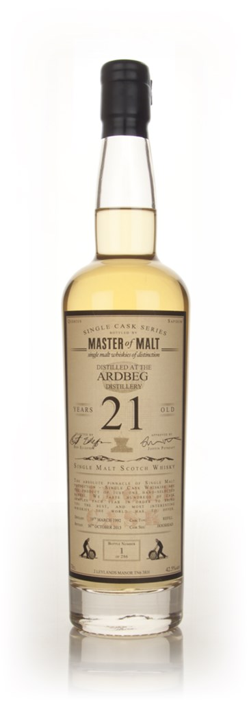 Ardbeg 21 Year Old 1992 - Single Cask (Master of Malt)