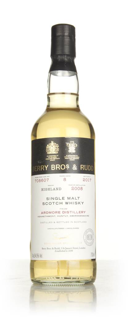 Ardmore 8 Year Old 2008 (cask 708607) - Berry Bros. & Rudd product image