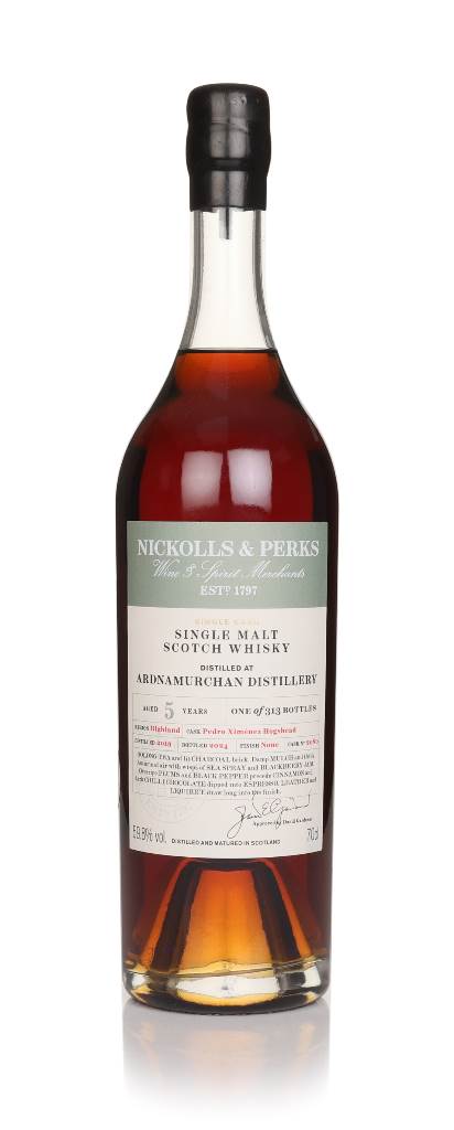 Ardnamurchan 5 Year Old 2019 (cask 2080) - Nickolls & Perks product image