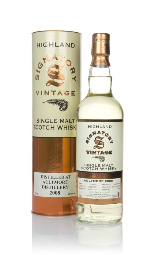 Aultmore 10 Year Old 2008 (casks 307302 & 307303) - Signatory Vintage product image