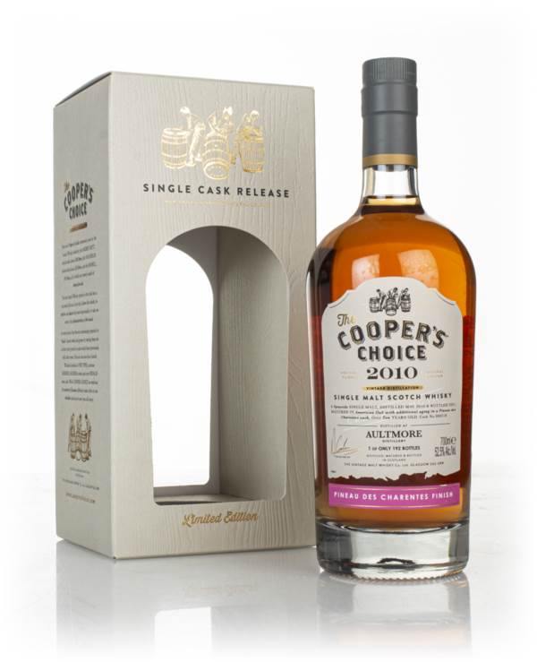 Aultmore 10 Year Old 2010 (cask 800318) - The Cooper's Choice (The Vintage Malt Whisky Co.) product image