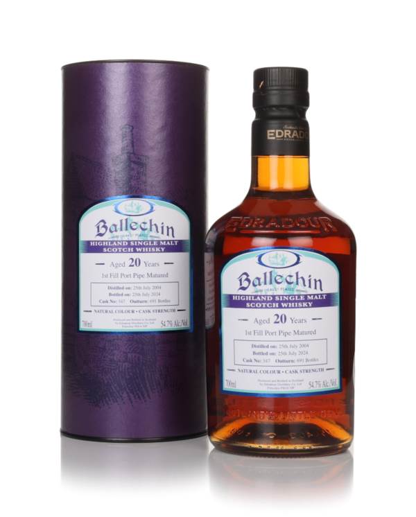 Ballechin 20 Year Old 2004 (cask 347) - Port Pipe Cask product image