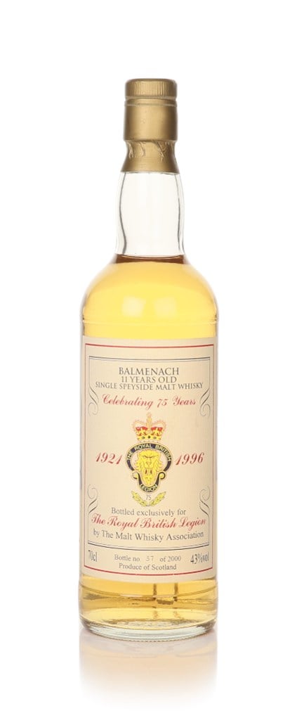 Balmenach 11 Year Old Malt Whisky Association 1996 - RBL 75th Anniversary