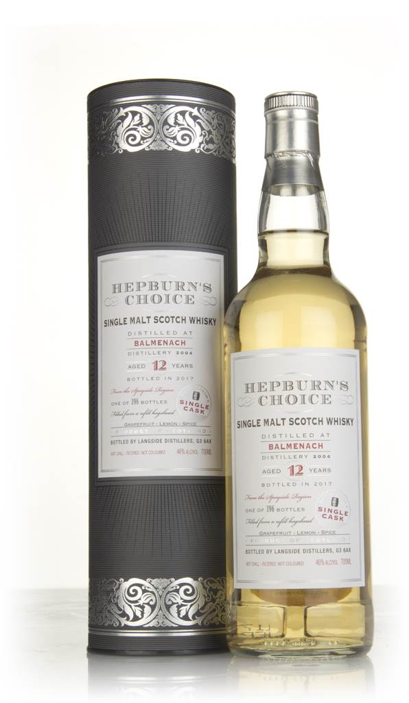 Balmenach 12 Year Old 2004 (bottled 2017) - Hepburn's Choice (Langside) product image