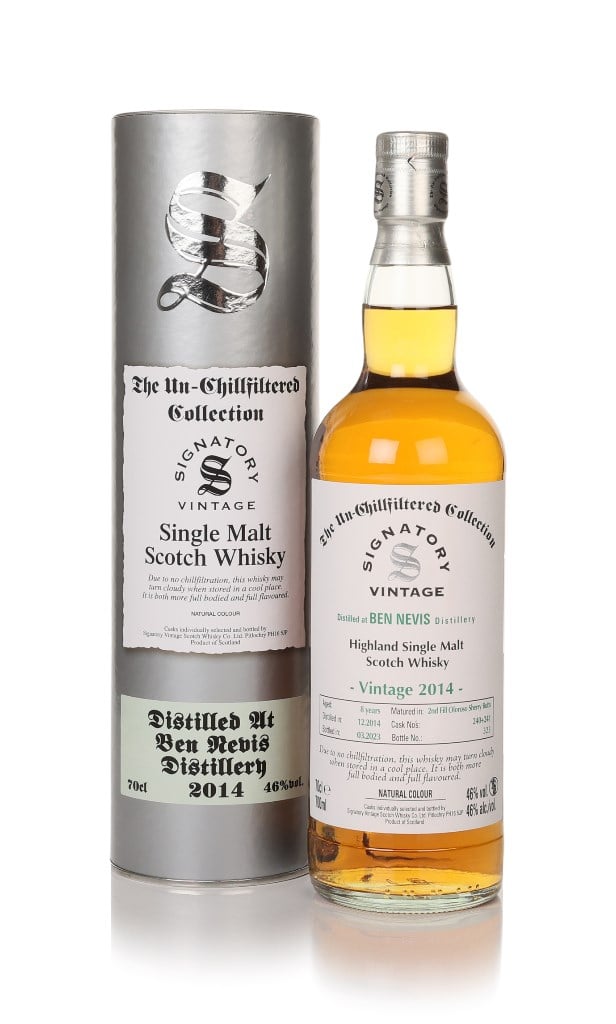 Ben Nevis 8 Year Old 2014 (casks 240 & 241) - Un-Chilfiltered Collection (Signatory)