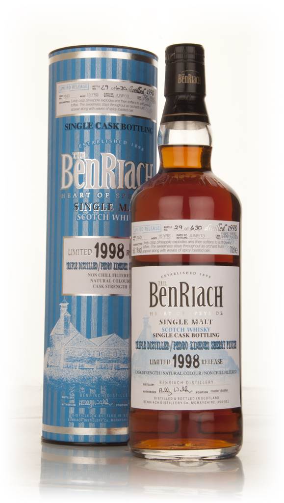 Benriach 15 Year Old 1998 (cask 7633) - Triple distilled/Pedro Ximénez Sherry Cask Finish product image