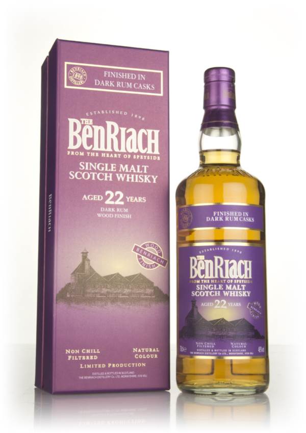 BenRiach 22 Year Old Dark Rum Cask Finish product image