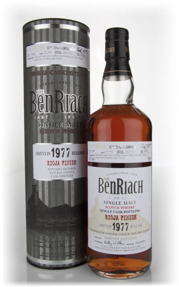 BenRiach 34 Year Old 1977 Rioja Barrel product image