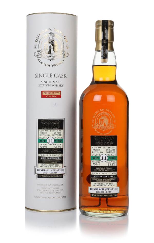 Benriach Peated 11 Year Old 2011 (cask 740016) - Duncan Taylor product image