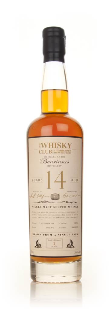 Benrinnes 14 Year Old 1998 (The Whisky Club) product image