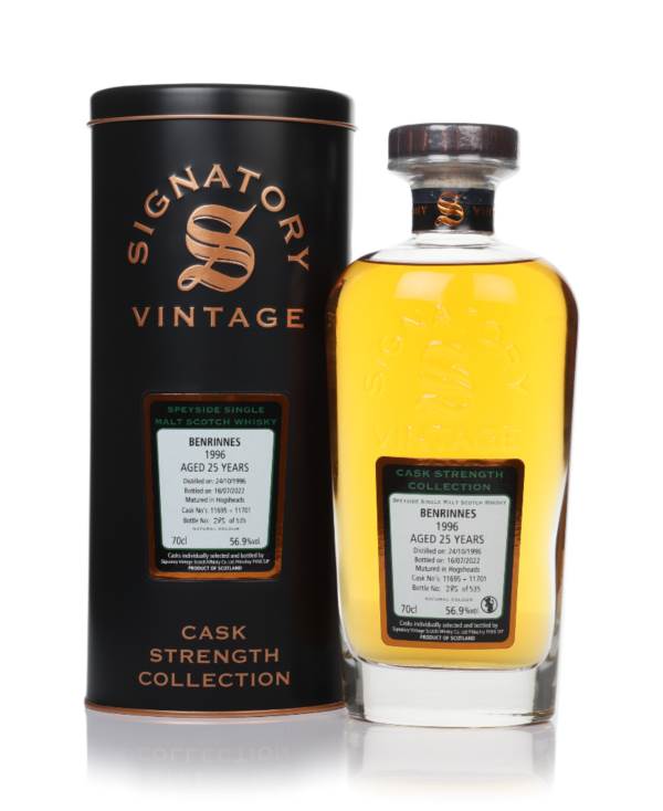 Benrinnes 25 Year Old 1996 (cask 11695 & 11701) - Cask Strength Collection (Signatory) product image