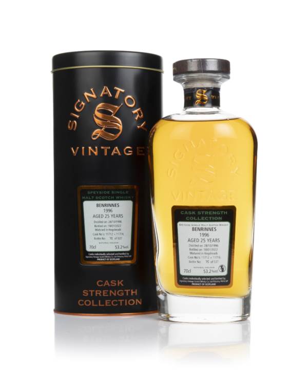 Benrinnes 25 Year Old 1996 (cask 11712 & 11716) - Cask Strength Collection (Signatory) product image