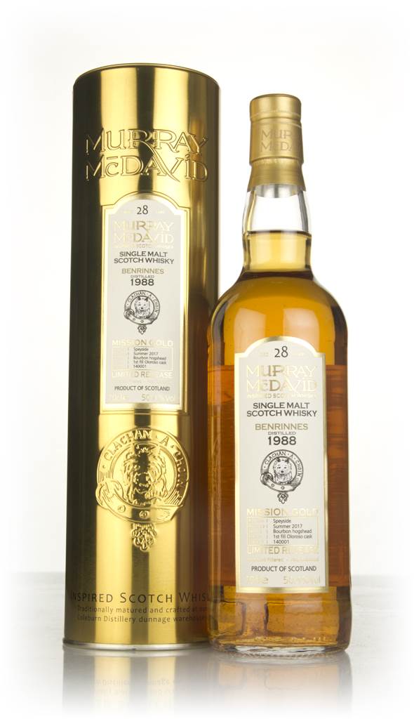 Benrinnes 28 Year Old 1988 (cask 140001) - Mission Gold (Murray McDavid) product image