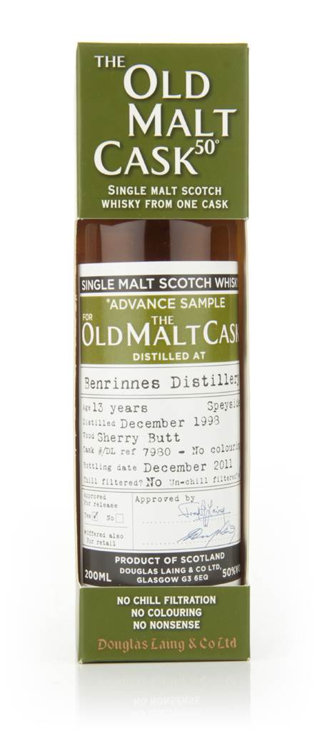 Benrinnes 13 Year Old 1998 - Old Malt Cask  (Douglas Laing) product image