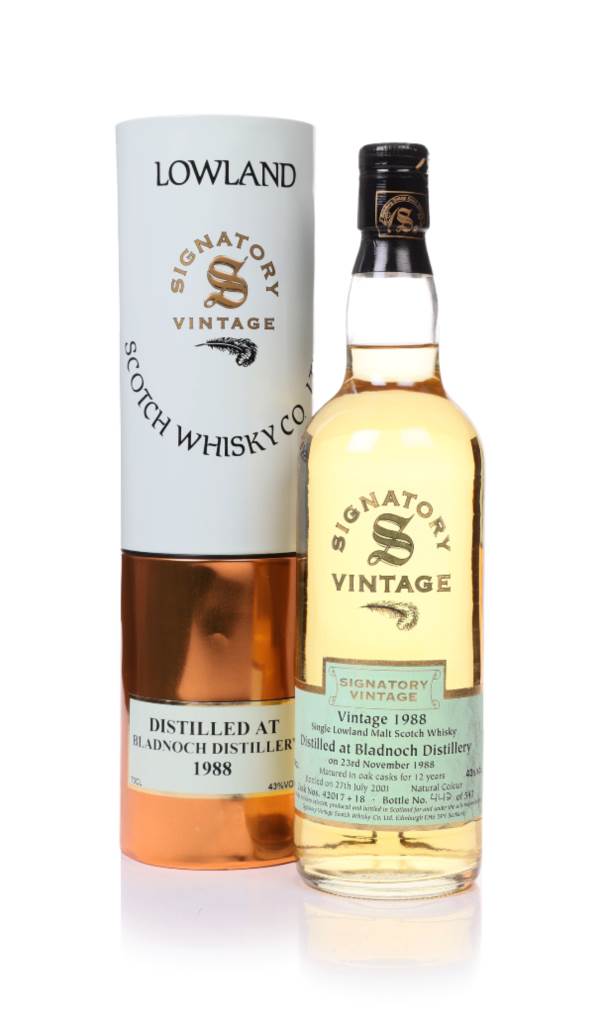 Bladnoch 12 Year Old 1988  (casks 42017 & 18) - Signatory product image