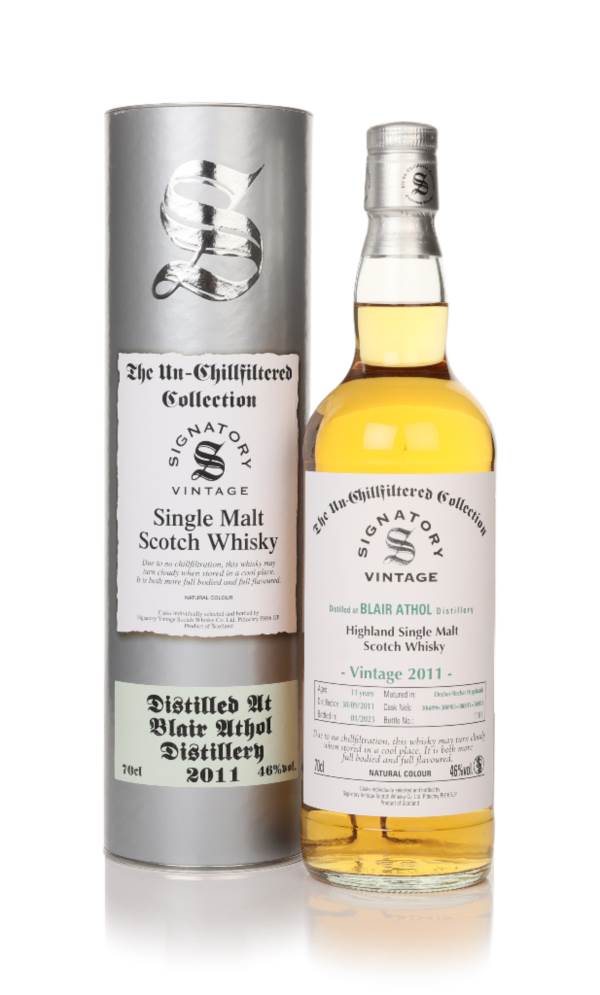 Blair Athol 11 Year Old 2011 (casks 306899 & 306905 & 306911 & 306913) - Un-Chilfiltered Collection (Signatory) product image