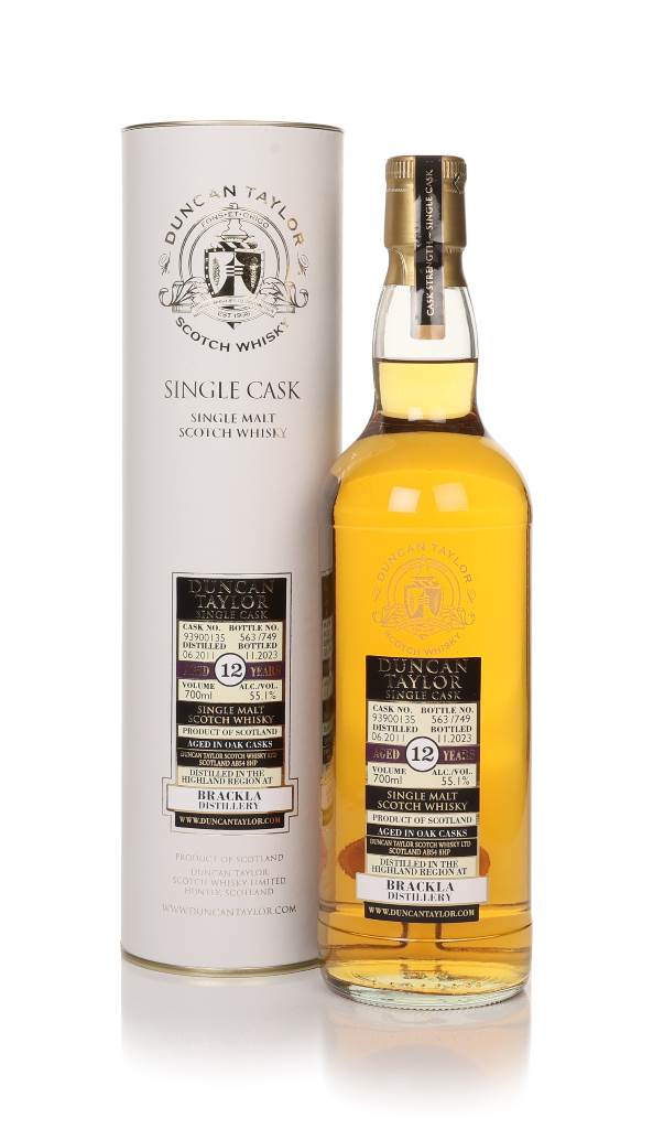 Brackla 12 Year Old 2011 (cask 93900135) - (Duncan Taylor) product image