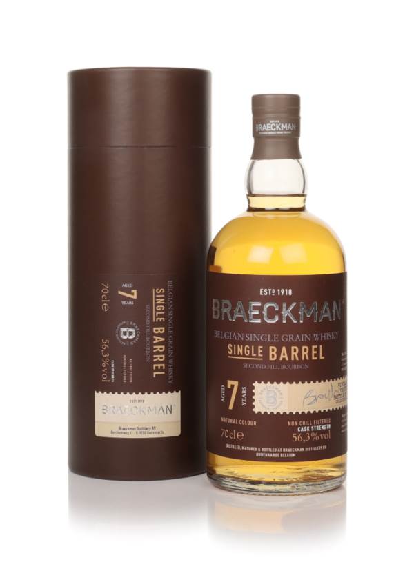 Braeckman 7 Year Old 2015 Single Barrel Grain Whisky (cask 68) - Second Fill Bourbon product image