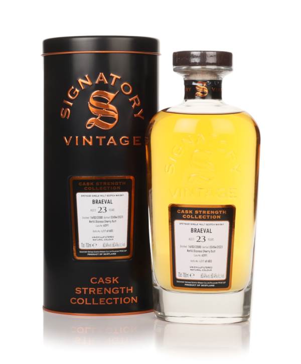 Braeval 23 Year Old 2000 (cask 6391) - Cask Strength Collection (Signatory) product image