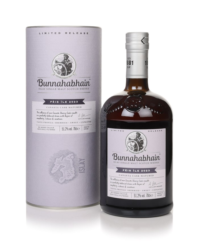 Bunnahabhain Canasta Cask Matured - Fèis Ìle 2023 Whisky 70cl | Master of  Malt