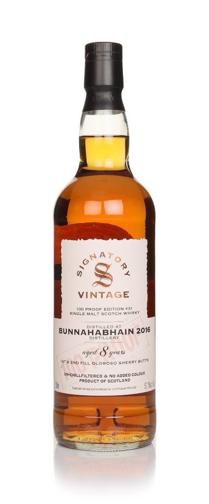 Bunnhabhain 8 Year Old 2016 - 100 Proof Edition #31 (Signatory) product image