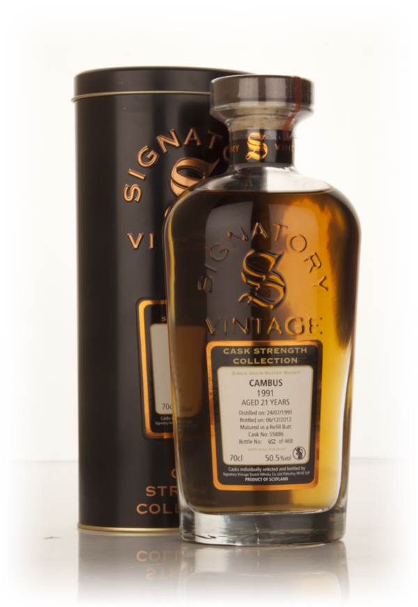 Cambus 21 Year Old 1991 (cask 55886) - Cask Strength Collection (Signatory) product image