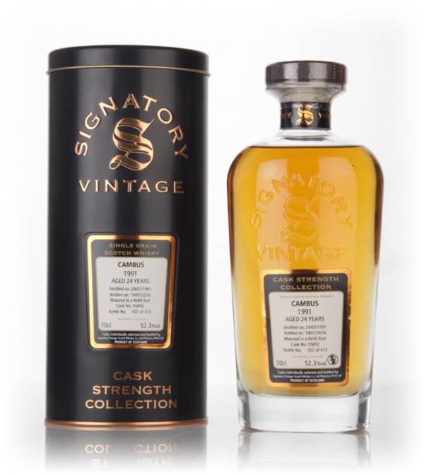 Cambus 24 Year Old 1991 (cask 55892) - Cask Strength Collection (Signatory) product image