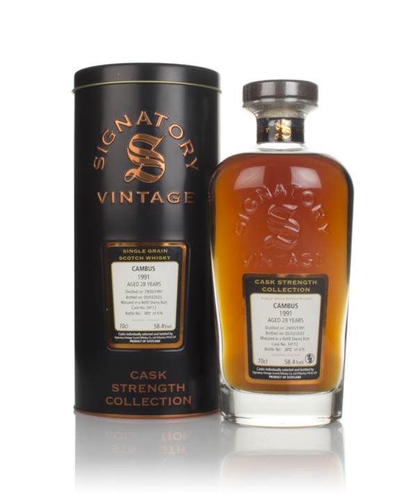 Cambus 28 Year Old 1991 (cask 34112) - Cask Strength Collection (Signatory) product image