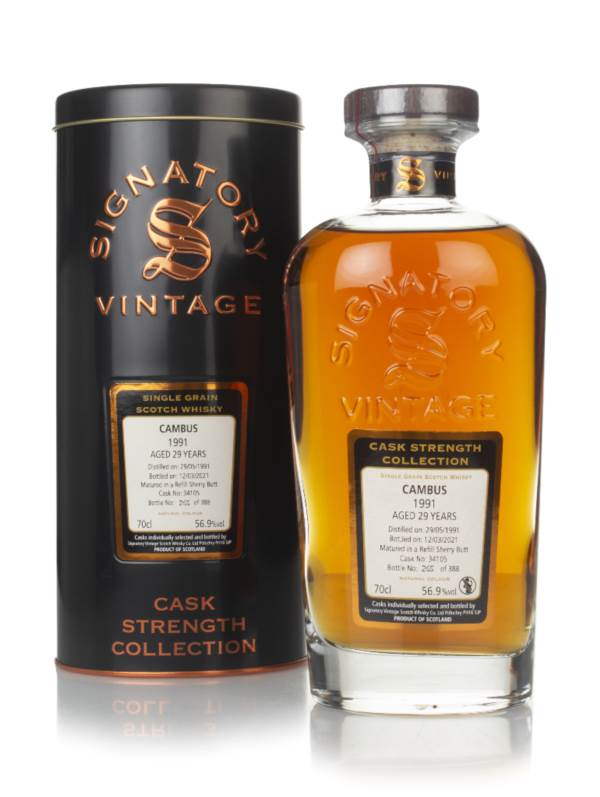 Cambus 29 Year Old 1991 (cask 34105) -  Cask Strength Collection (Signatory) product image