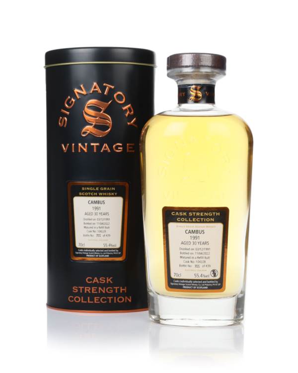Cambus 30 Year Old 1991 (cask 104228) - Cask Strength Collection (Signatory) product image