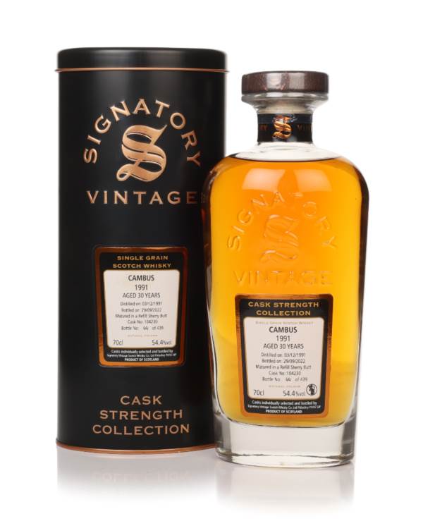 Cambus 30 Year Old 1991 (cask 104230) - Cask Strength Collection (Signatory) product image