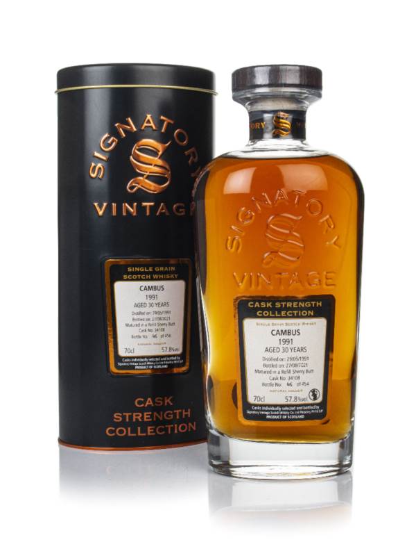 Cambus 30 Year Old 1991 (cask 34108) - Cask Strength Collection (Signatory) product image
