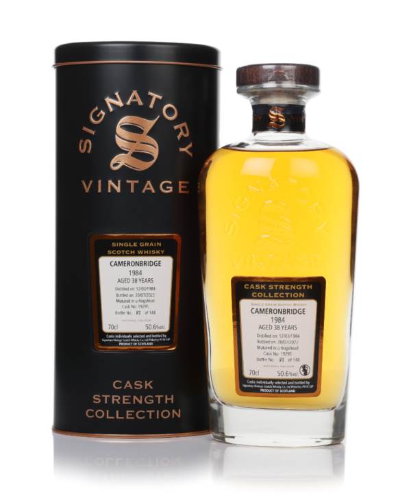 Cameronbridge 38 Year Old 1984 (cask 19295) - Cask Strength Collection (Signatory) product image