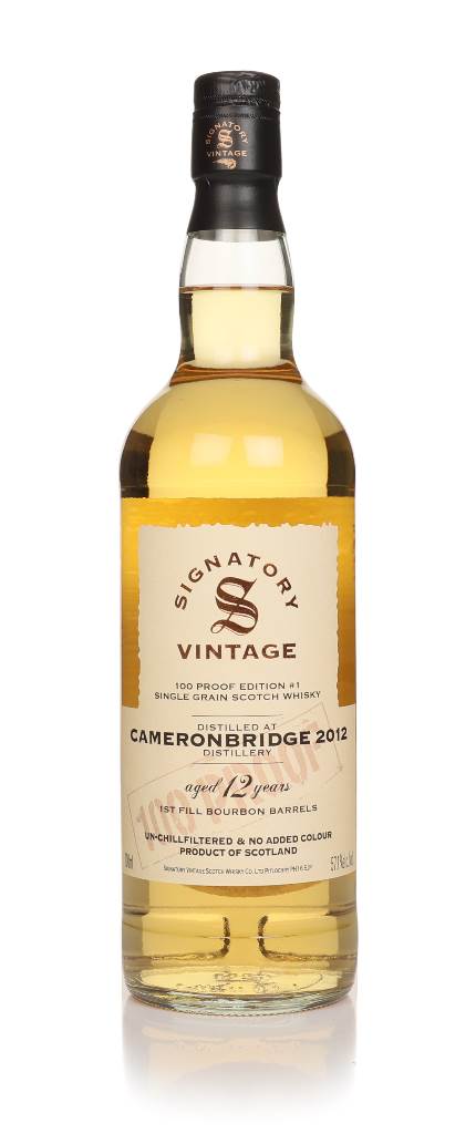 Cameronbridge 12 Year Old 2012 - 100 Proof Grain Edition #1 (Signatory) product image