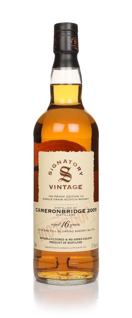 Cameronbridge 16 Year Old 2009 - 100 Proof Grain Edition #3 (Signatory) product image