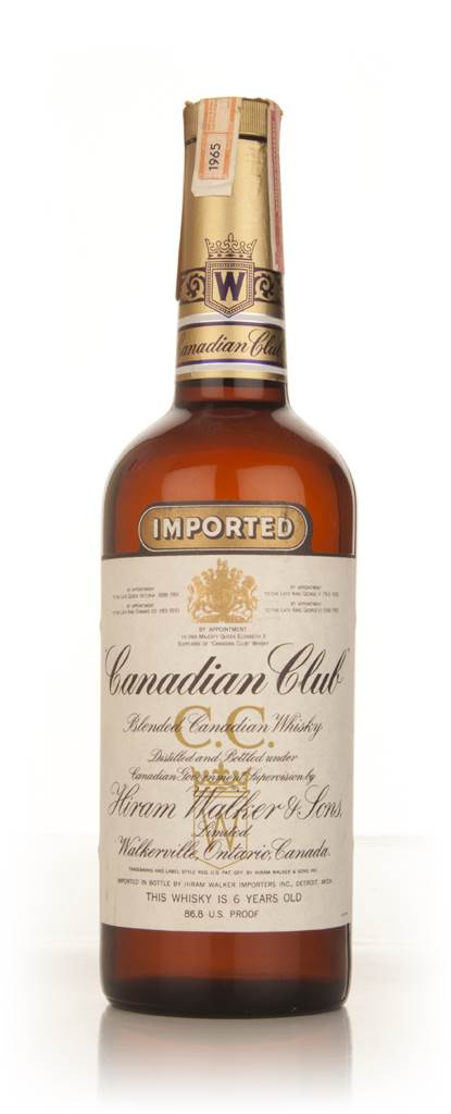 Canadian Club 6 Year Old Whisky - 1965 43.4% product image