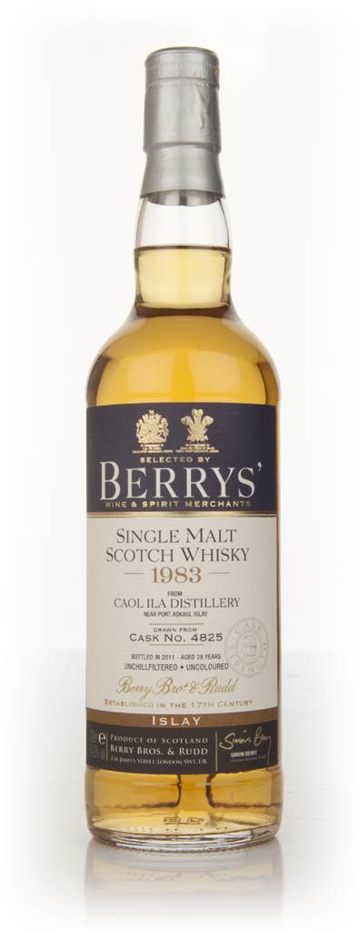 Caol Ila 1983 (cask 4825) (Berry Bros. & Rudd) product image
