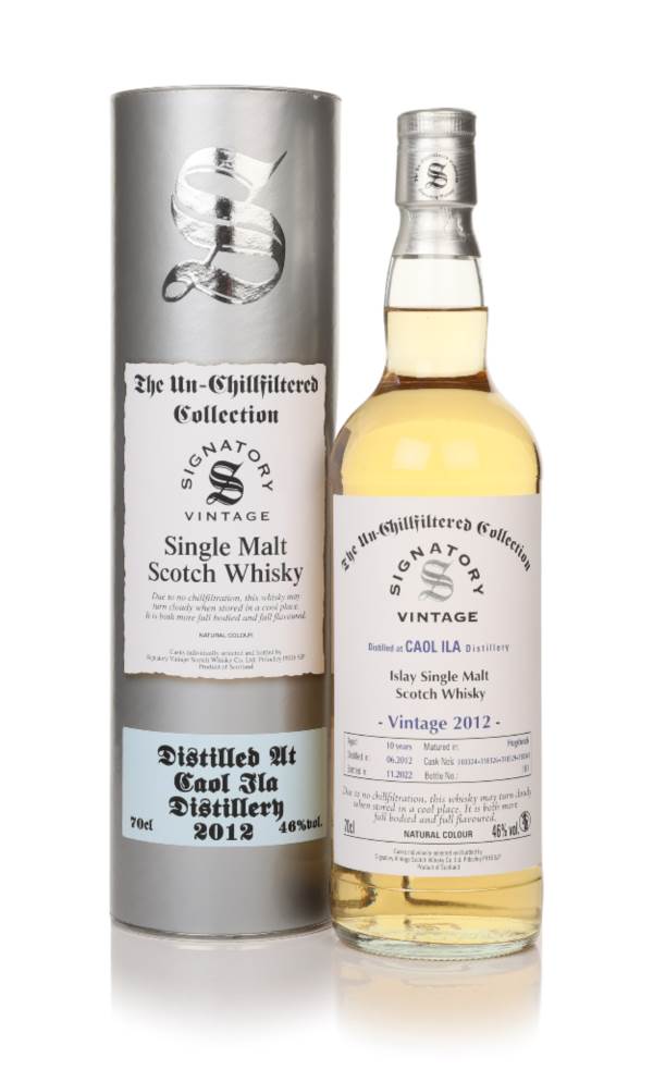 Caol Ila 10 Year Old 2012 (casks 318324, 318326, 318329 & 318343) Un-Chilfiltered Collection (Signatory) product image