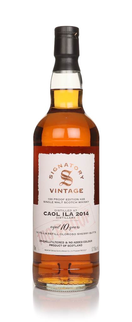 Caol Ila 10 Year Old 2014 - 100 Proof Edition #28 (Signatory) product image